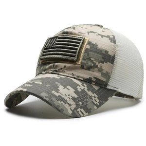 American Flag USA Camouflage Embroidered Emblem Baseball Cap Netback Hat NEW